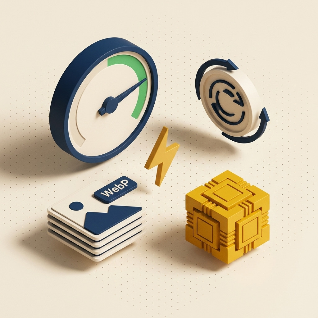 Optymalizacja wydajności — cache i WebP